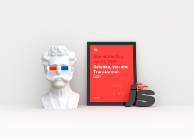 Радуемся! Сайт «Батеньки» выиграл SOTD на Awwwards.com!